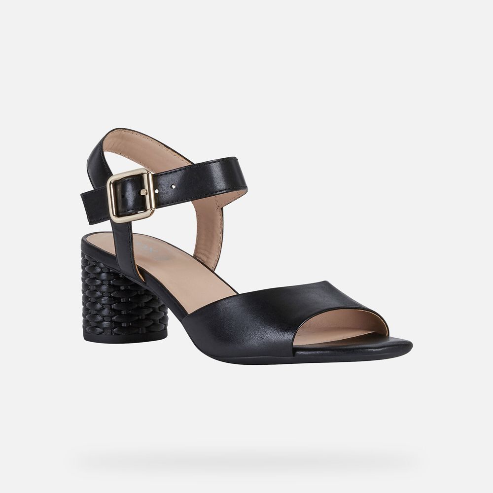 Sandalias Geox Senhora Pretas - Ortensia - RDQIE8435